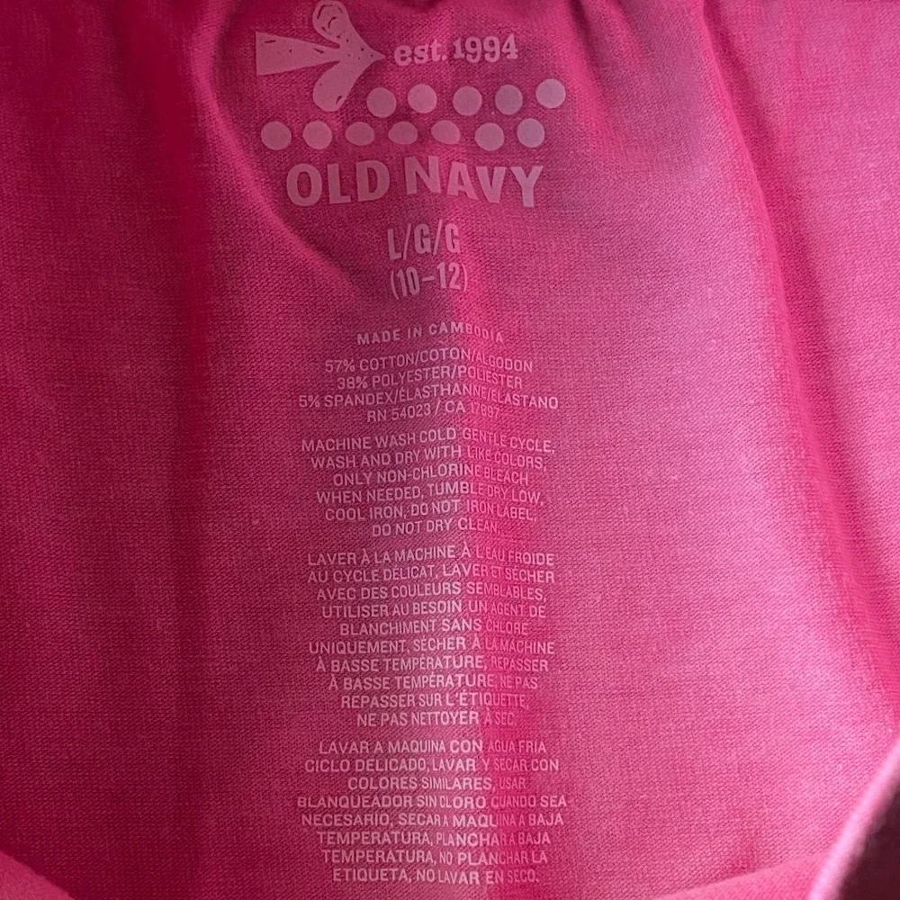 Old Navy cotton stretch mini skirt pink L 10/12